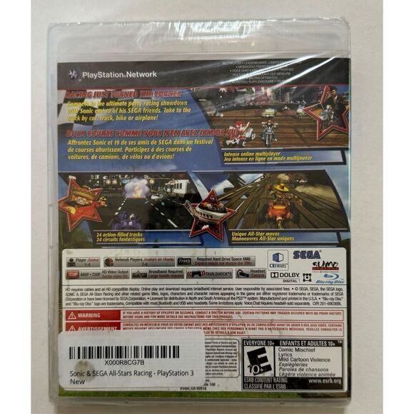 Sonic & Sega All-Stars Racing (PS3) NEW / Sealed PlayStation 3 - Picture 2 of 4
